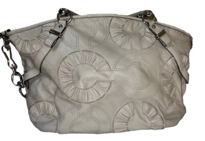 Coach Madison Embellished Leather Bag Limited Edition Beige | eBay