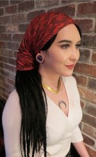 Dollylocks - Headwrap Black/Red/Pink/Green/Blue Rasta
