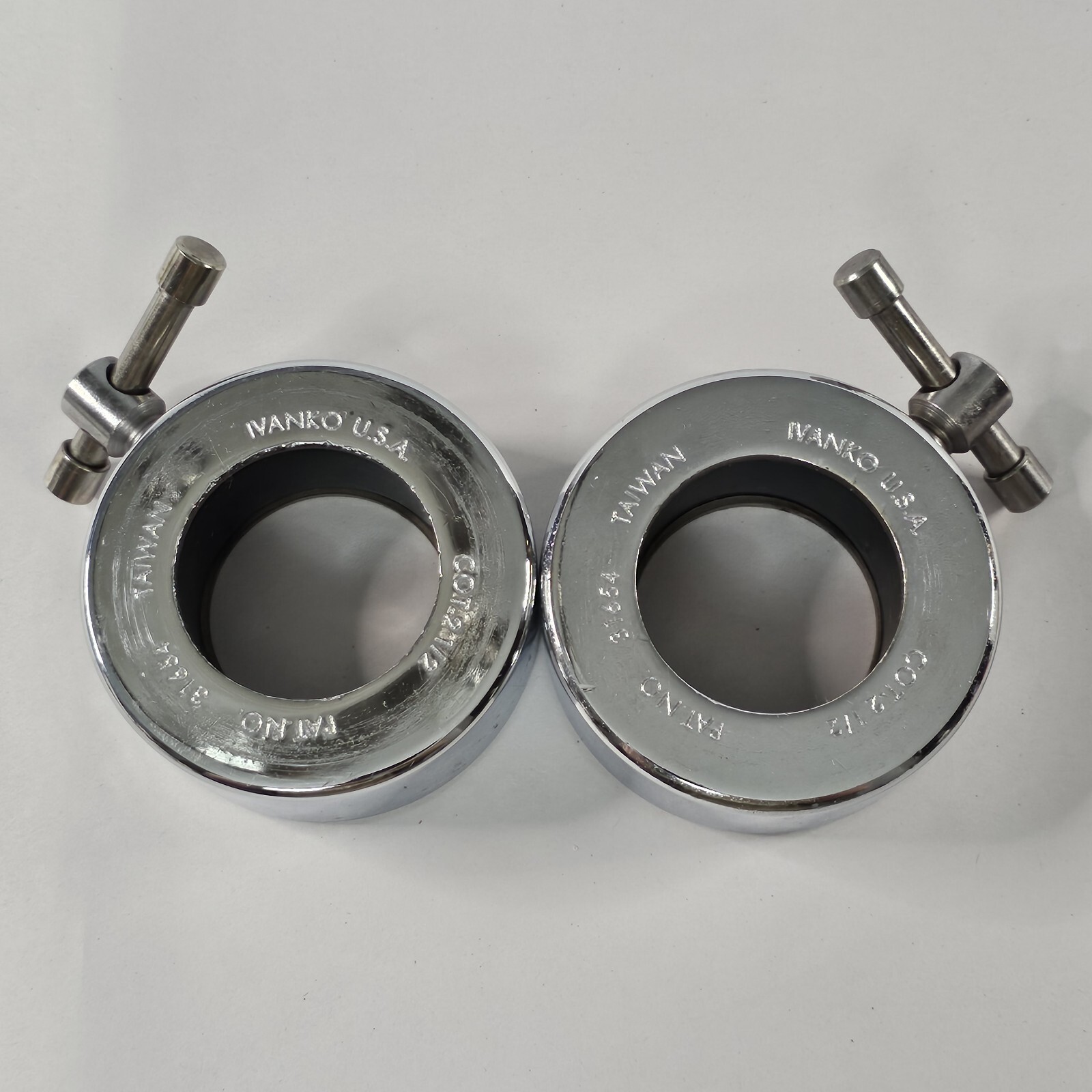 2 Vintage IVANKO CL- 2.5 Lb Each Compression Ring Collar With T-Bolts READ