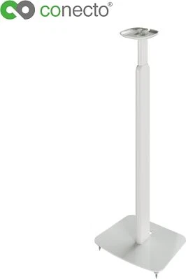 CONECTO Soporte de Altavoz Ajustable en Altura para SONOS ONE y SONOS ONE SL Blanco