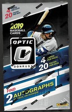 2019 DONRUSS OPTIC BASEBALL SEALED HOBBY BOX 2 AUTOS 20 PACKS POSSIBLE HOT BOX