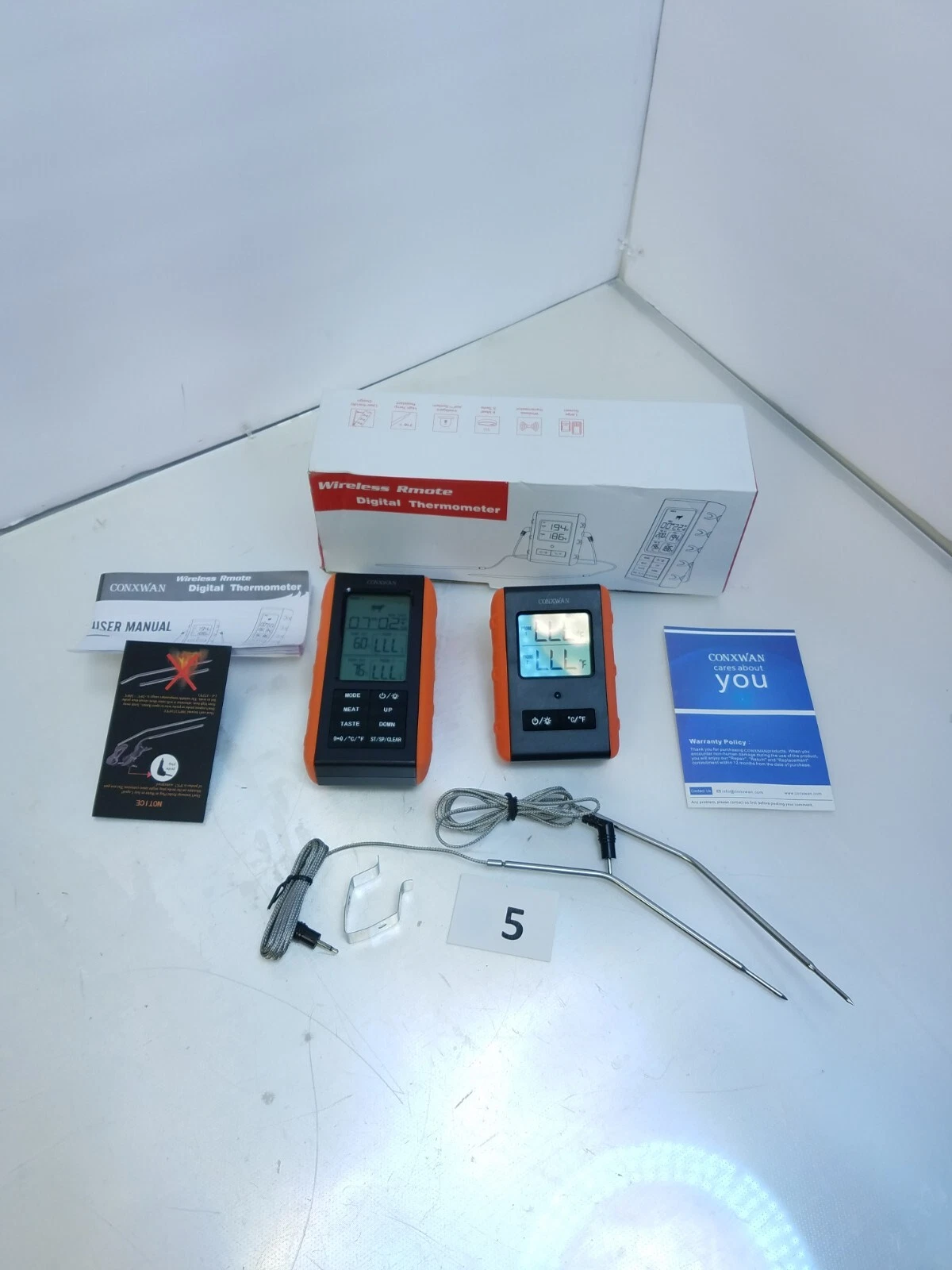 Wireless Rmote Digital Meat Thermometer Tranmix