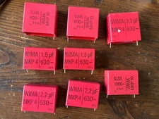 8 pcs Assortment of WIMA Capacitors