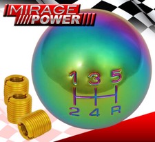 For Benz Round Ball Weighted Aluminum 5 Speed Shift Knob M8 M10 M12 Adapters Set