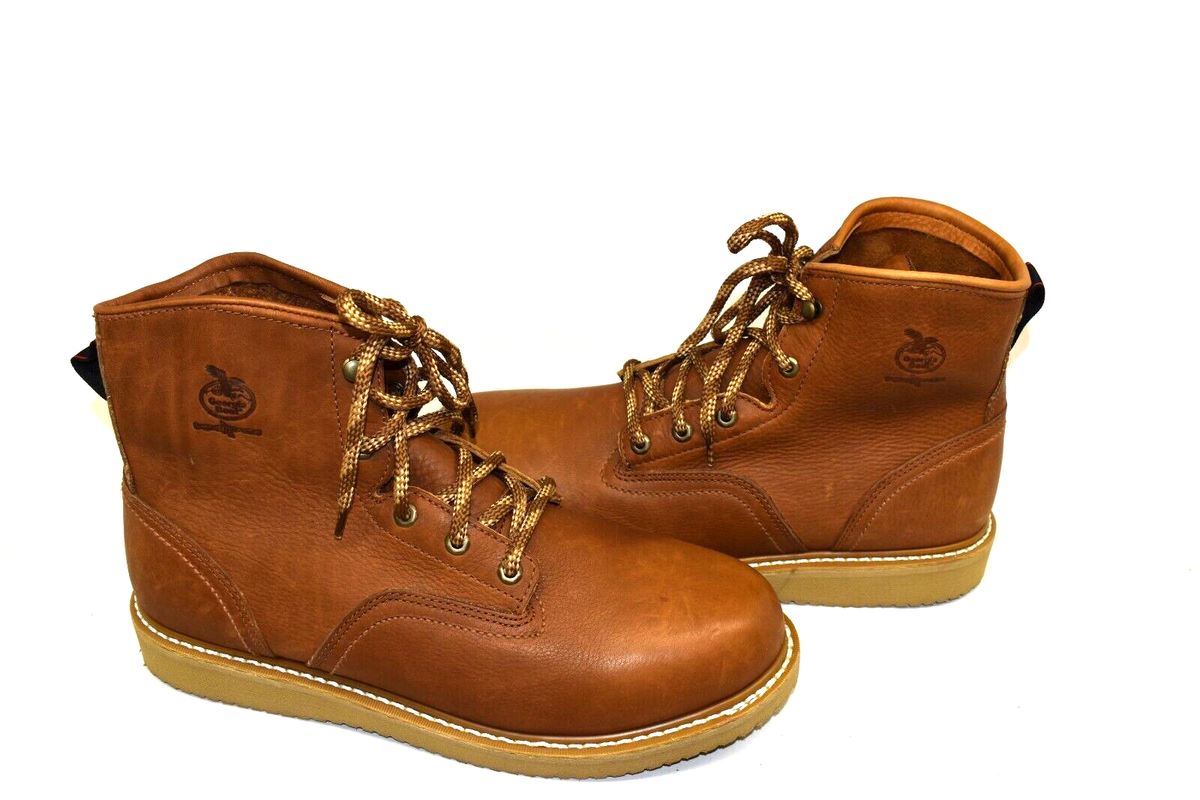 Georgia Boot Wedge Pull-On Work Boots - Soft Toe, Mid-Calf Height