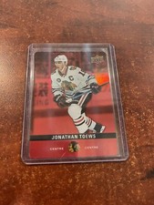 Jonathan Toews 2019-20 Upper Deck Tim Hortons Red Die Cut Hockey #DC-9 Chicago