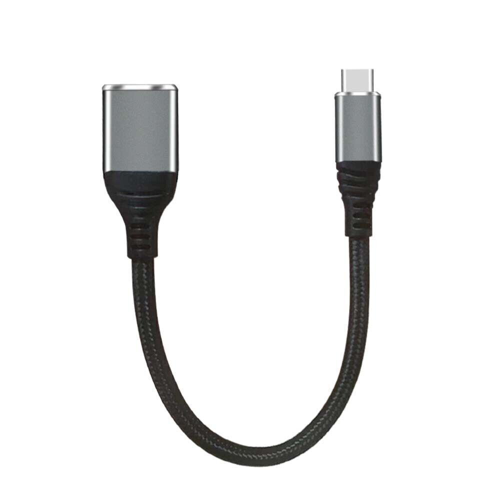 Adaptateur USB-C Vers USB-A (lot De 2) - 10 Gbps - Compatible IPhone 15, MacBook, IPad, Samsung Galaxy - Gris