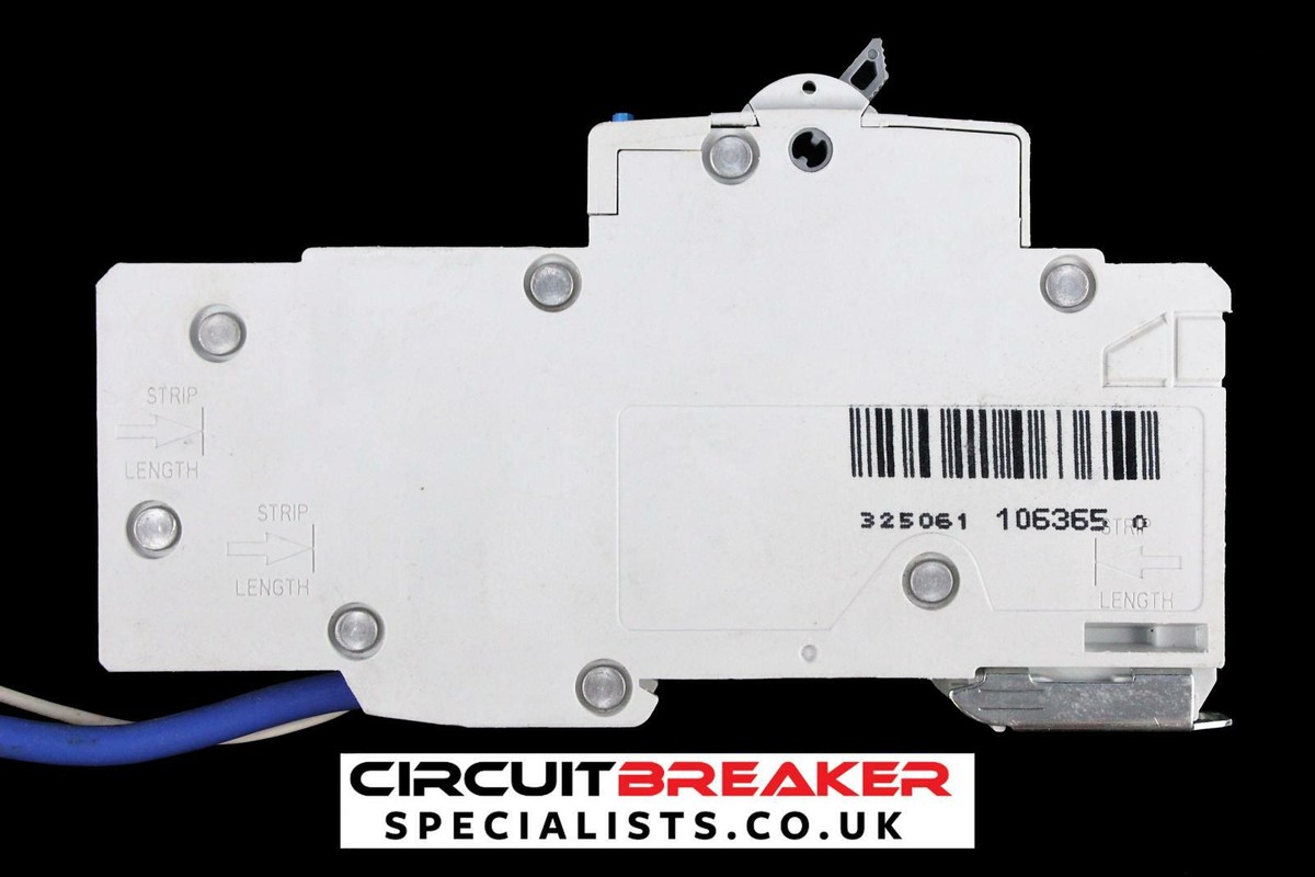 Interruptor Diferencial (RCBO) Hager ADN140 40A Curva B - 1 Polo, 30mA, Blanco, USADO