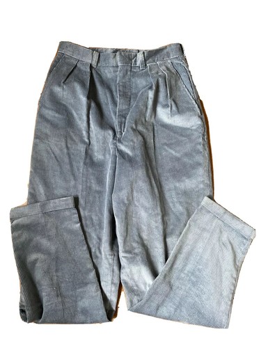 Vintage 80s Pastel Baby Blue Corduroy 
