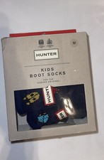 Hunter Original Kids Boot Socks Ladybird ladybug Print Navy Sizes M 11-13