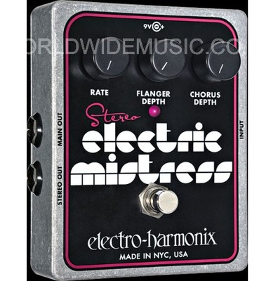 EHX Electro Harmonix Stereo Elektrische Geliebte Analog Flanger Gitarre FX Pedal
