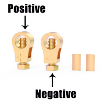 2xCar Battery Terminal Connector Top Post Heavy Duty Universal Positive Negative