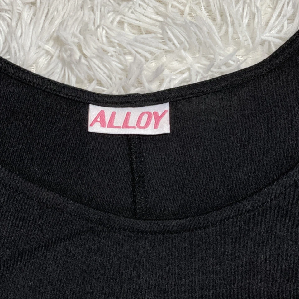 Nuevo top de mujer de aleación manga corta hombro frío negro talla 2X Foto 3 de 4