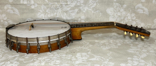 Mandolin Banjo 8 String Mother of Pearl Inlay on Headstock and Fingerboard