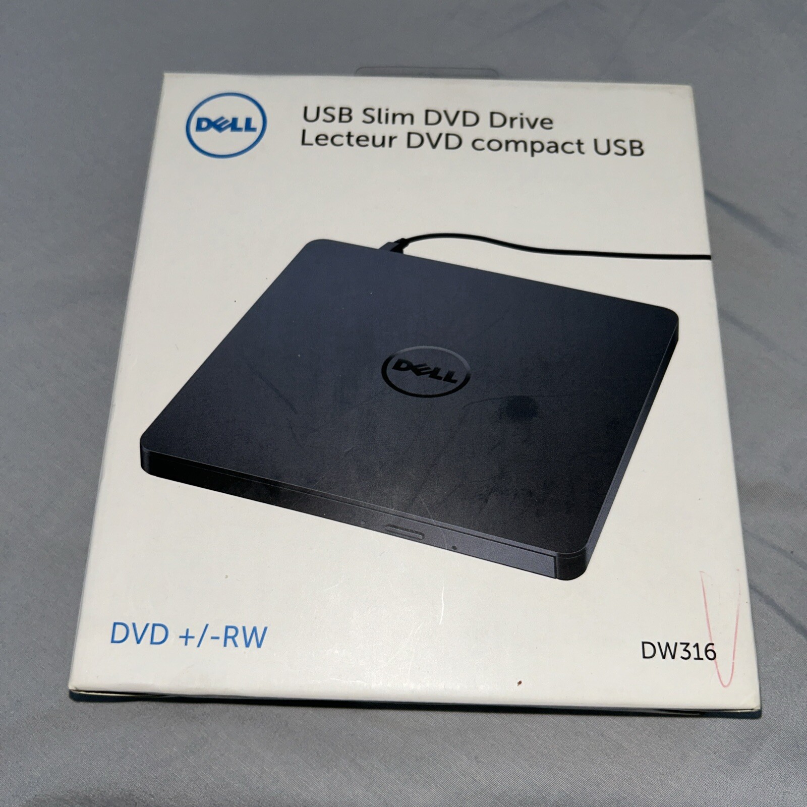 Dell DW316 External USB Slim DVD Burner DriveNew Open Box 884116288473