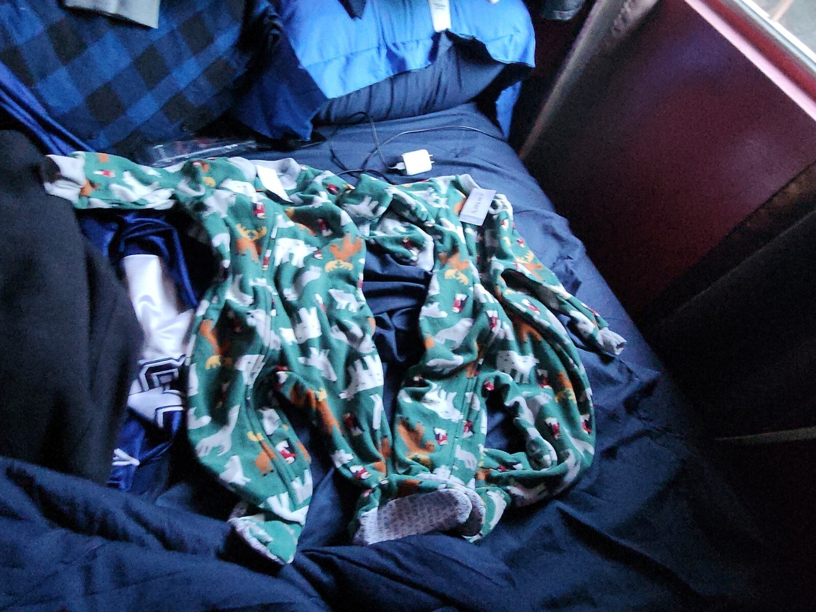 (2) CARTERS BABY BOY FLEECE Footed Pajamas 12 Months NEW eBay