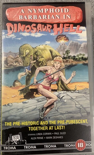 Troma - A Nymphoid Barbarian In Dinosaur Hell - Collectable B Genre - VHS SEALED