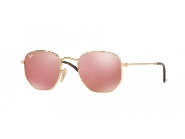 Ray-ban esagonale Rb3548n Occhiali da sole Oro 001/z2 Rame Flash 51mm |  Acquisti Online su eBay
