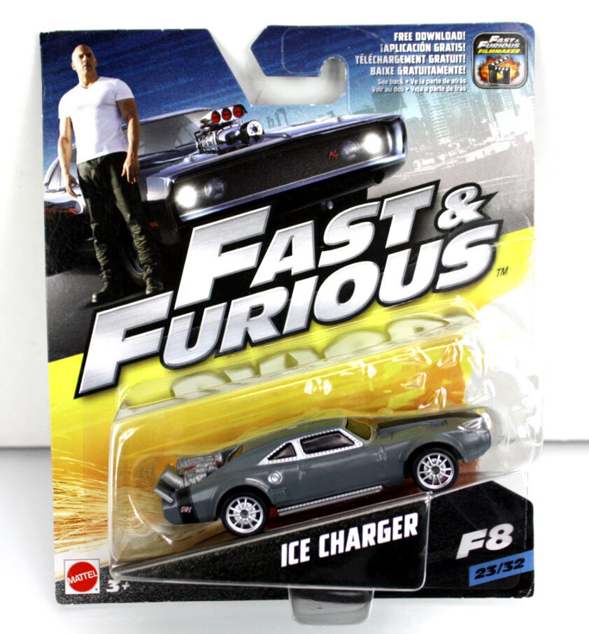 Mattel 2016 - Fast & Furious F8 Dom's ICE CHARGER Car -1:55 23/32