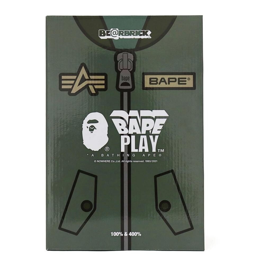 BE@RBRICK BAPE (R) × ALPHA 100％ & 400％ New | eBay