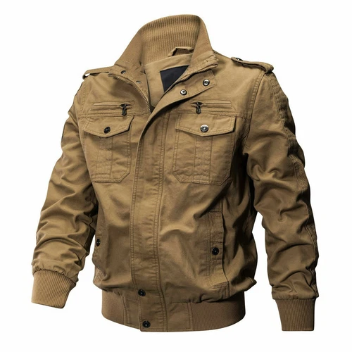 Herren MA-1 Bomberjacke Pilot Fliegermäntel Militär Cargo Jacke Jacken für Mann - Bild 13 von 26