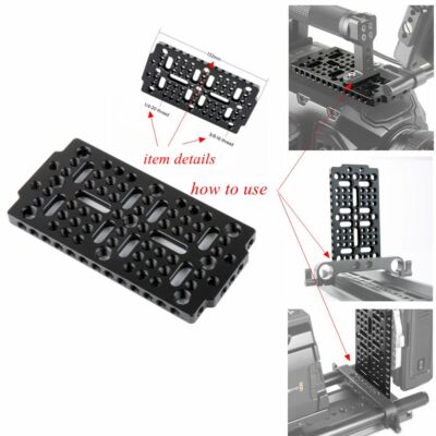 US Niceyrig Multi-purpose 1/4''3/8''Thread Cheese Mounting Plate for Camera Tripod