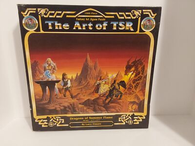 VINTAGE 1995 THE ART OF TSR ''Dragons of Summer Flame'' 1000 Piece Jigsaw Puzzle