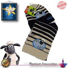 SHAUN, SHEEP LIFE Scarf Hat Set Complete Gift Idea 
