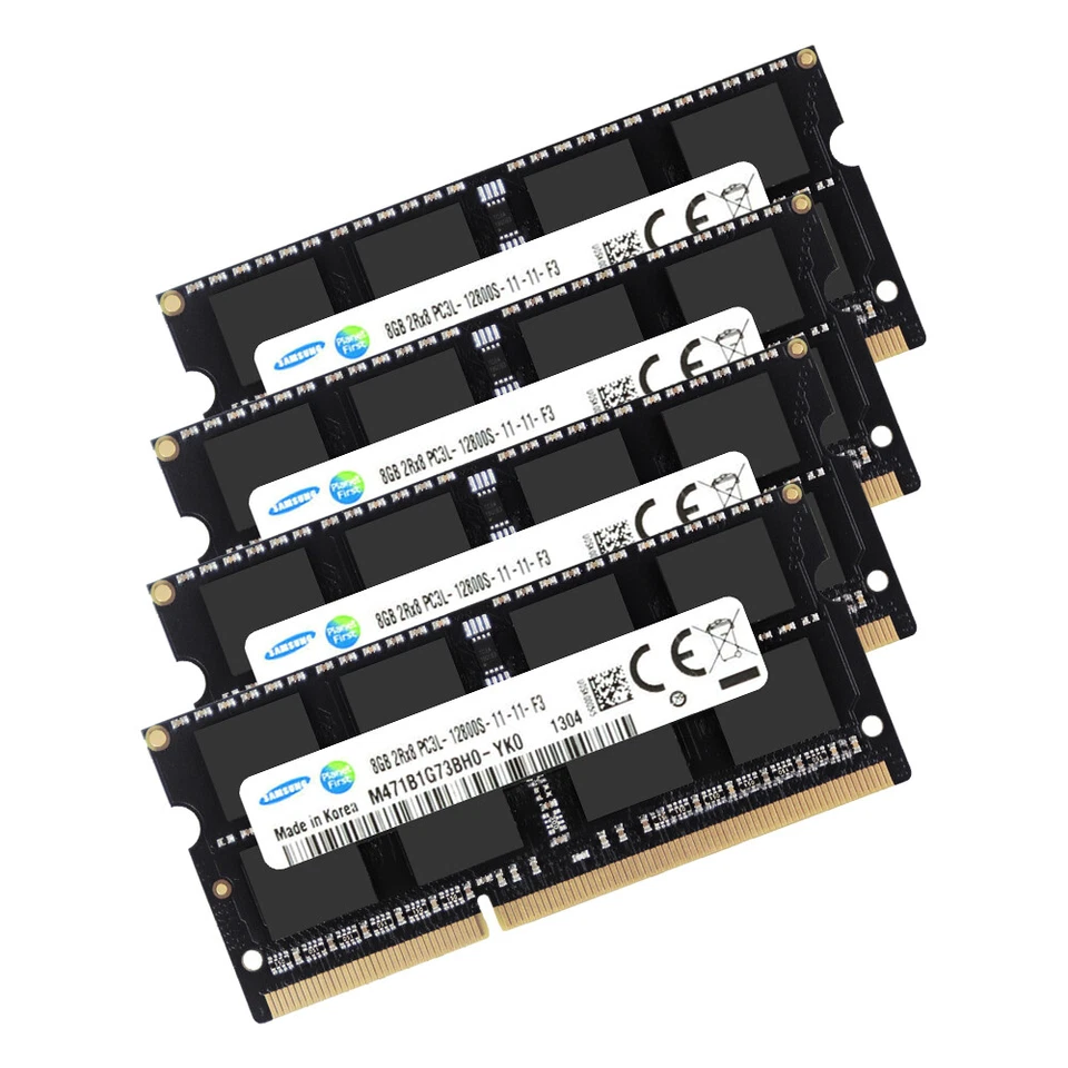 Samsung 32GB 16GB 8GB PC3L-12800S DDR3L 1600MHz SODIMM 1.35V Laptop RAM Black AU - Image 3 of 4