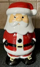 🎅Santa Claus Cookie Candy Jar Christmas Holiday St Nick 10”
