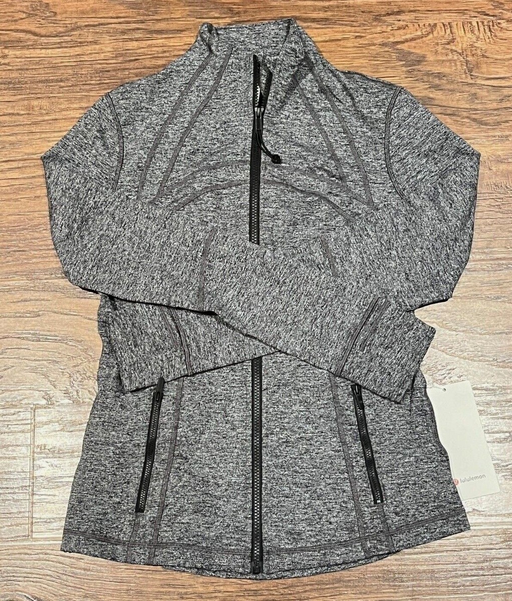 NEW Women Lululemon Define Jacket Mesh Vent Luon Heathered Black