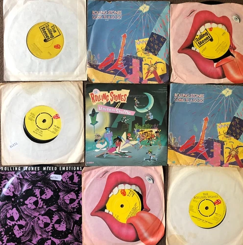 The Rolling Stones Collection job lot 7 " vinyl Singles 45's x 9 UK
