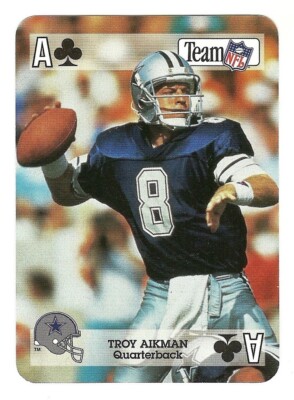 Troy Aikman Dallas Cowboys 1992 NFL Sport Decks Playing Card | eBay