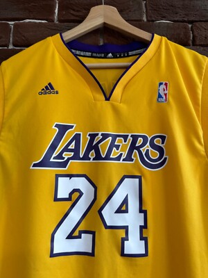 Vintage 00s Adidas LA Lakers 24 Bryant Basketball NBA Jersey M