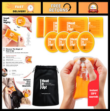 Reusable Heat Pack - 8 Instant Hot Compress Pads for Pain Relief Pocket Warmer