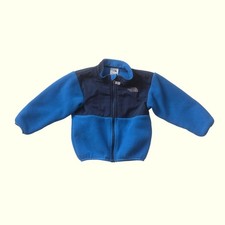 NORTH FACE FLEECE VTG 90s Y2K RETRO OUTDOOR BLUE JACKET 2012 KIDS YOUTH SZ 24M