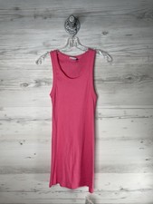 ASOS DESIGN Tank Dress Womens 6 Pink Ribbed Scoop Neck Stretch Knit Sleeveless