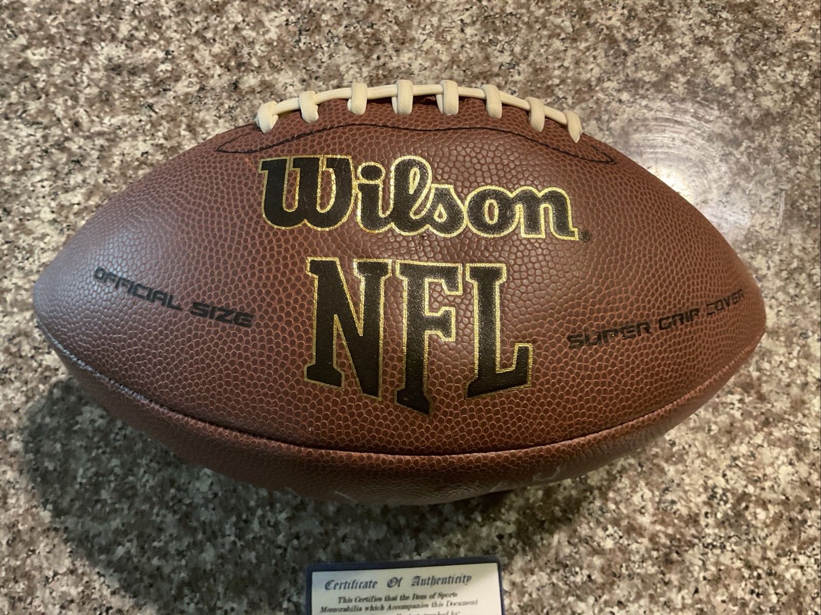 Bruce Wilkerson signed football GB Packers Super Bowl XXXI Champions W/ Coa