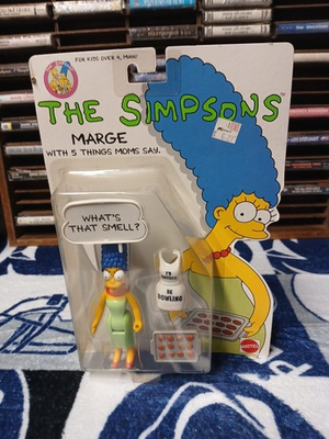 #ad #ad Vintage 1990 The Simpsons MARGE Mattel Figure NIB quot;What#x27;s That Smellquot; $24.98