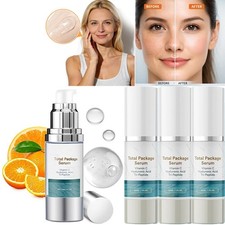 1-3pc Total Package Serum, All-In-One Vitamin C, Hyaluronic Acid, Peptides Serum