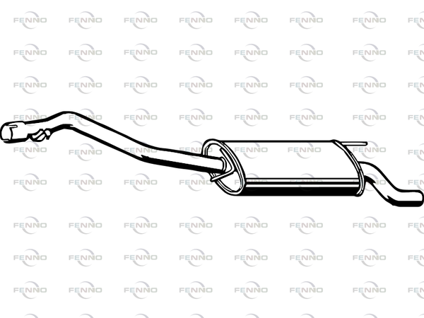 Fenno EndschalldäMpfer Hinten FüR VW Transporter T4-image