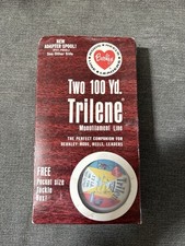 Vintage Berkley Trilene 12lb 100yd Monofilament 2 Spools Tackle Box Fishing Line