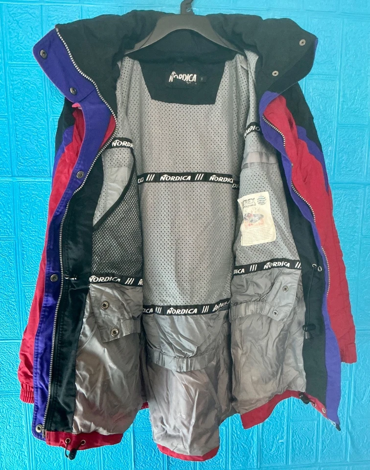 CHAQUETA ESQUÍ ROJA NORDICA VERTECH VINTAGE TALLA 10 Foto 4 de 4