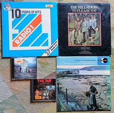 DJ Vinyl LP SIGNED Bundle 1970s Radio 1 Country Folk + The Who Jam Mod CD Promos