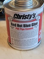 Christys 505201 Red Hot PVC Blue Glue, 32oz-1quart. Medium Body, Fast Set.