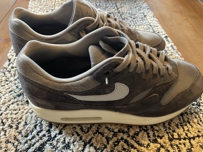 Size 12 - Nike Air Max 1 Premium Low Crepe - Soft Grey With Box   