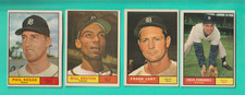 4-1961 TOPPS DETROIT TIGERS #s 112 CHICO FERNANDEZ,243,251,439 PHIL REGAN
