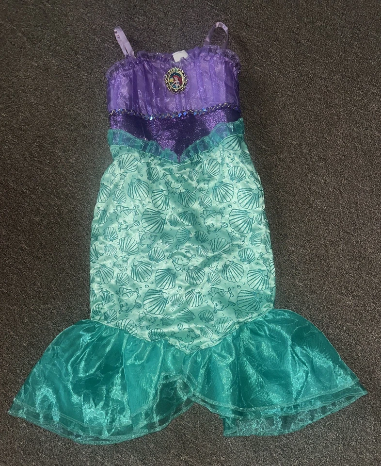 Disney Ariel Little Mermaid Costume Child Size 4 - 6 Halloween Girl Princess  - Image 2 of 4