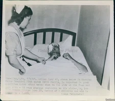 1948 Arthur Imer In Good Condition After Being Shot Wirephoto 6X8