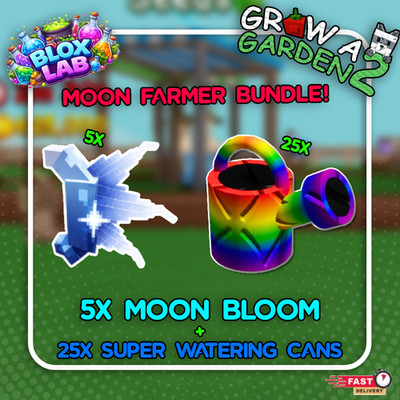  Grow a Garden 2 | 5x Moon Bloom + 25 Super Gießkannen SCHNELL   GÜNSTIG